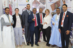 Auf der mauretanischen Bergbaumesse „Mauretanides“ präsentierte sich das Team des deutsch-mauretanischen Projekts gemeinsam mit dem Unternehmen, welches das Kaolinvorkommen abbauen wird.