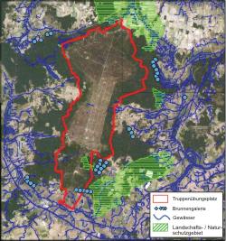 Luftbild des Untersuchungsgebiets Truppenübungsplatz Altmark