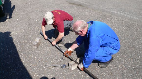 Vorbereitung der Druck-Temperatur Sonde für den Einsatz