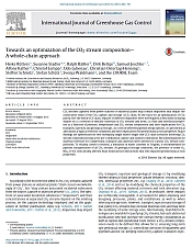 Rütters et al. (2016): Towards an optimization of the CO2 stream composition - A whole-chain approach. IJGGC 54, 682-701