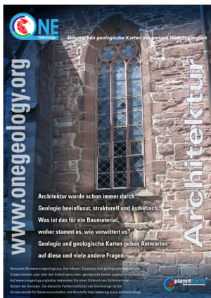 Poster zum Projekt OneGeology. Thema: Architektur