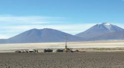 Bohrung nach Grundwasser in der nördlichen Atacama-Wüste, Chile